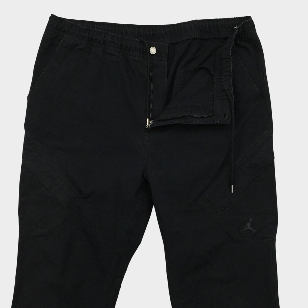 Jordan Mens XL Black Flight Chicago Cargo Pants Essentials Drawstring FV7255